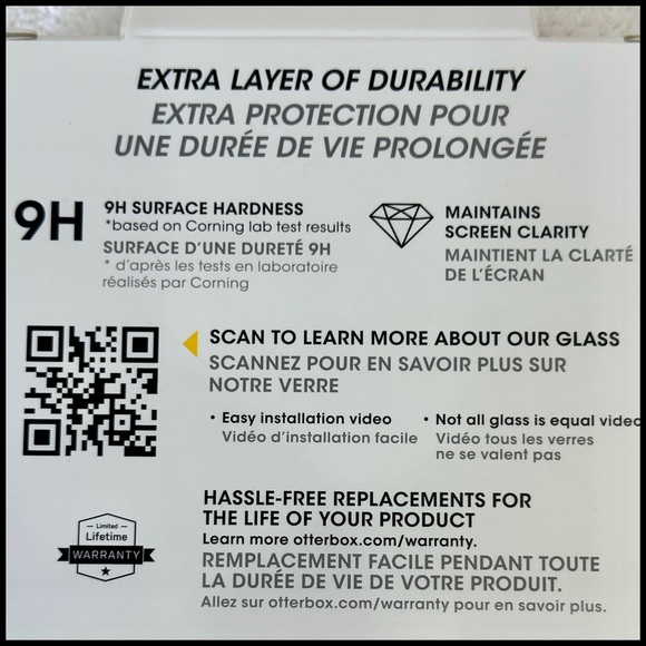 🍎🛡️iPhone14Pro💪🏼💯 Otterbox Trusted Glass IPhone 14 Pro Brand New Unopened - Picture 7 of 11